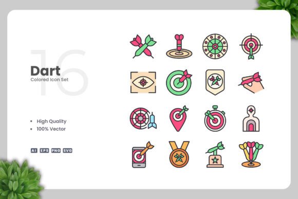 Dart Color Icons: Essential Graphics for Crafters