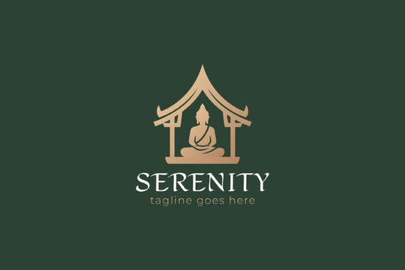 Golden Buddha Logo: Graphics & Logo Templates