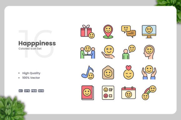 Happiness Colored Icons: A Designer's Stitch Review