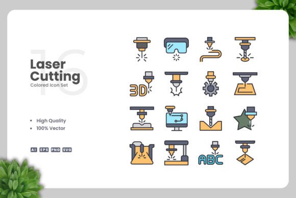 Laser Cutting Colored Icons: Graphics for Sellers