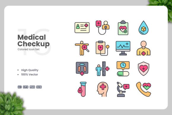 Medical Checkup Icons: Essential Graphics for Sellers