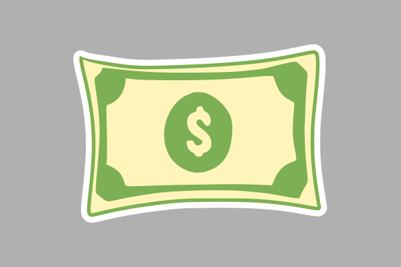 Minimalist Money Doodle: Graphics & Illustrations