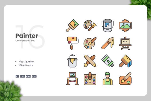 Painter Colored Icons: Fresh Graphics for Modern Blogs
