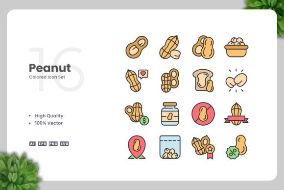 Peanut Colored Icons: Warm Graphics for Modern Brands