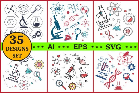 Science Lab Graphics & Illustrations for Crafters