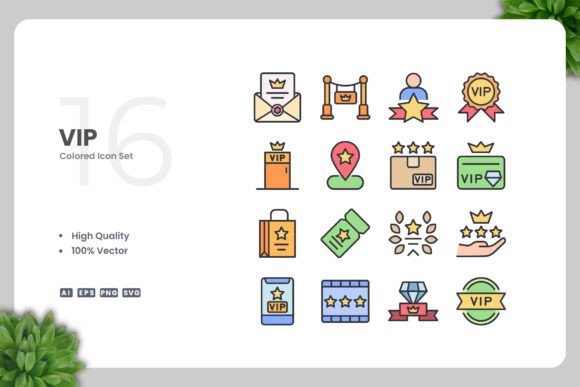 VIP Colored Icons: Graphics and Icons for Sellers
